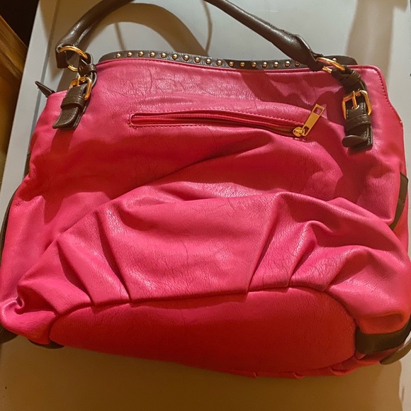 EUC Michael Kors hot pink large purse. - Picture 3 of 5